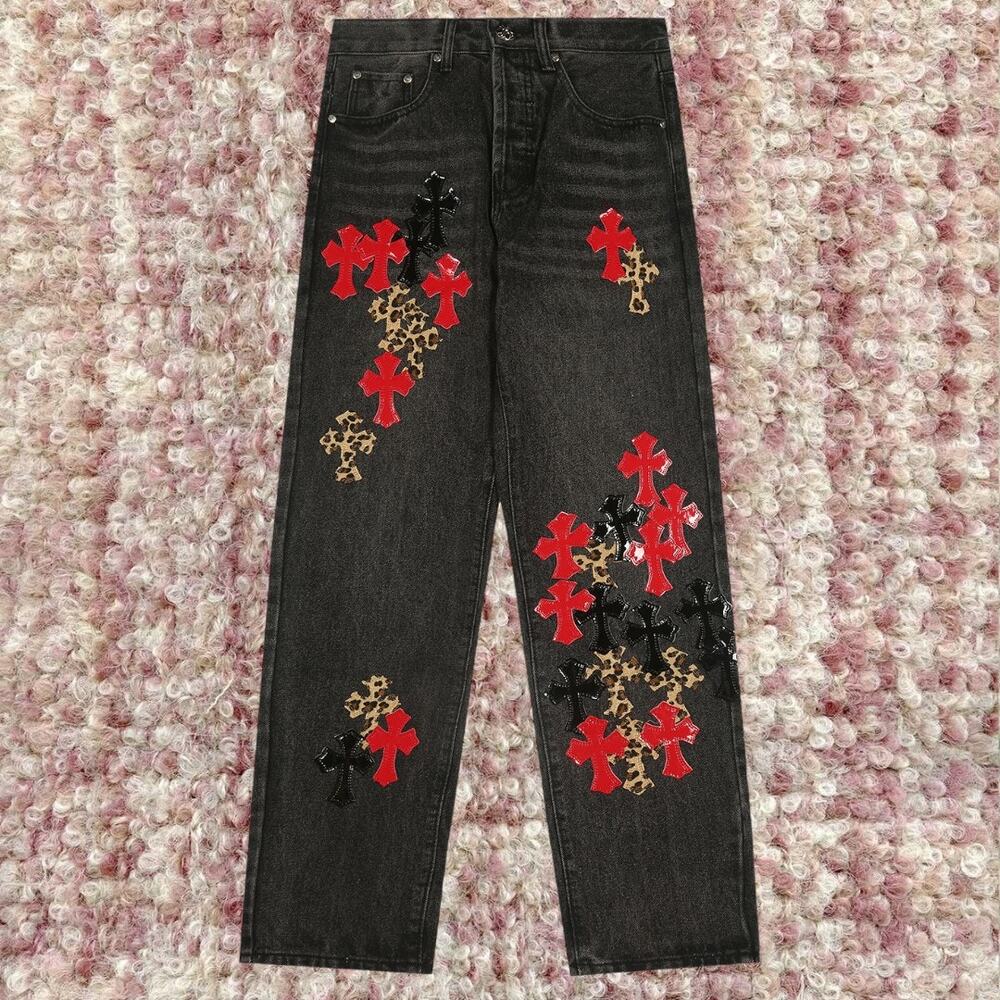Chrome Hearts Men's Black Jeans